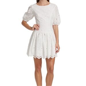 Marchesa Notte Lace Mini Dress